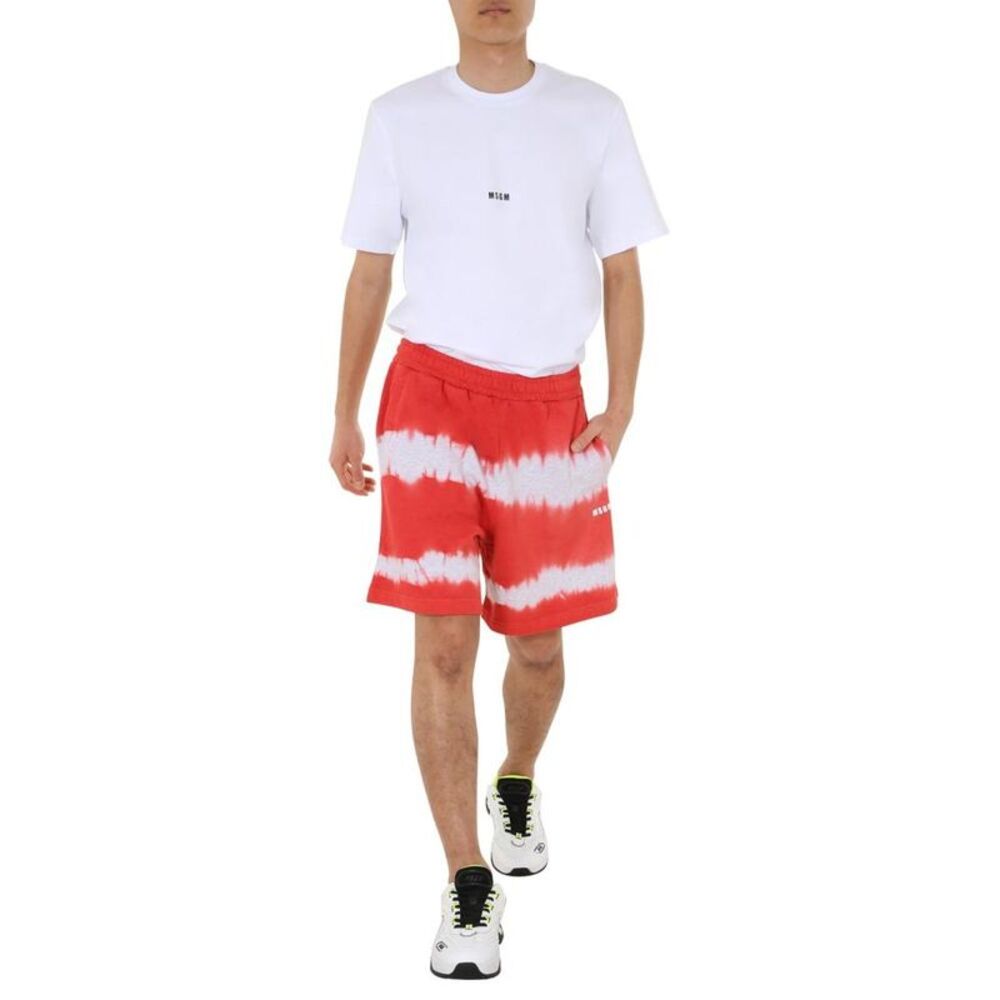 MSGM Men's Tie-Dye Swim Shorts Men RED Pants